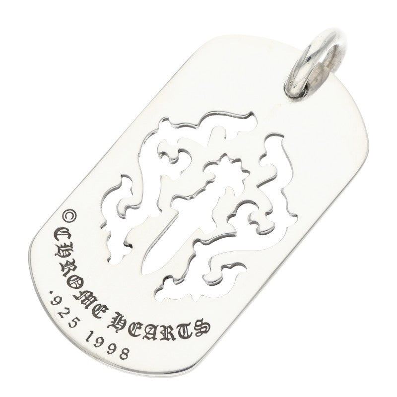 Chrome Hearts Dagger Dog Tag Pendant Silver Size ONE SIZE