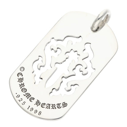 Chrome Hearts Dagger Dog Tag Pendant Silver Size ONE SIZE