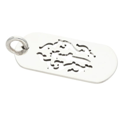 Chrome Hearts Dagger Dog Tag Pendant Silver Size ONE SIZE