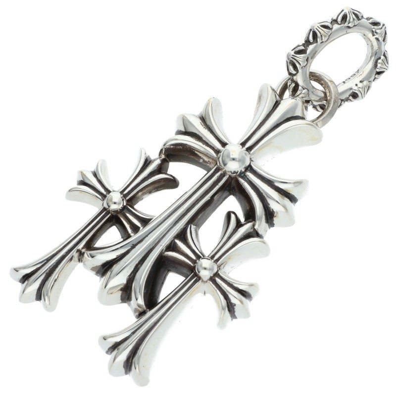 Chrome Hearts 3 CH CRS Large Pendant Silver Size ONE SIZE