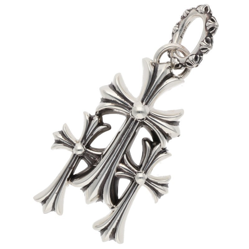Chrome Hearts 925 Triple CH Cross Large Charm Size ONE SIZE