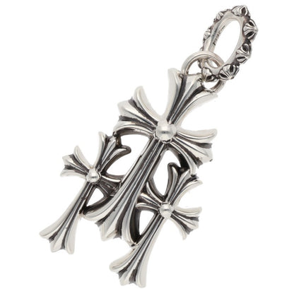 Chrome Hearts 925 Triple CH Cross Large Charm Size ONE SIZE
