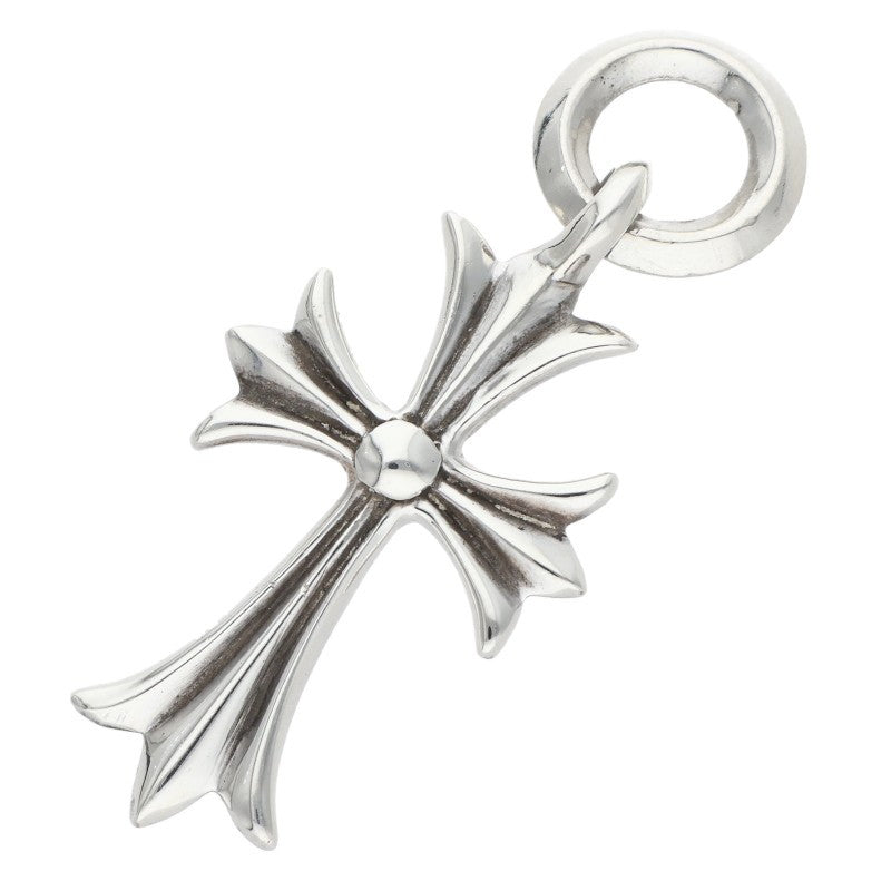 Chrome Hearts 925 Tiny CH Cross Charm Silver