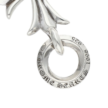 Chrome Hearts 925 Tiny CH Cross Charm Silver