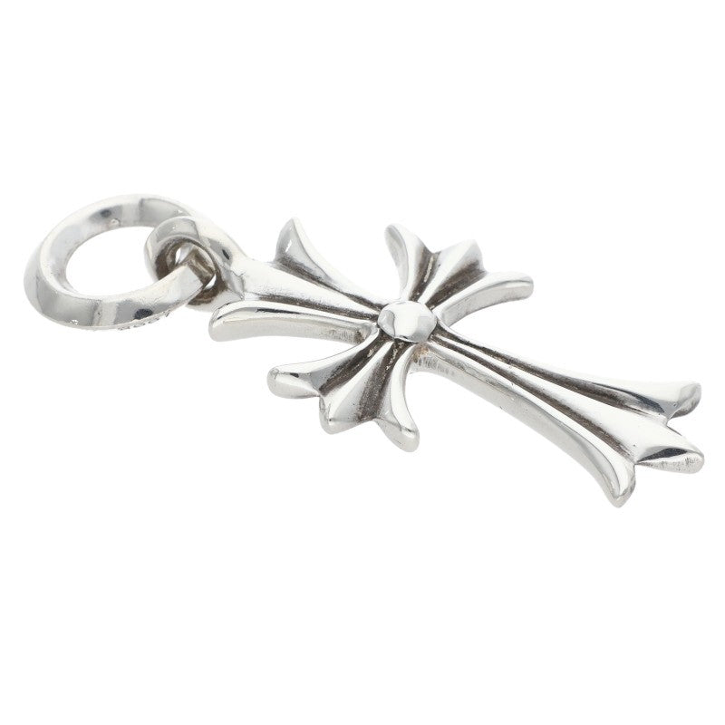Chrome Hearts 925 Tiny CH Cross Charm Silver