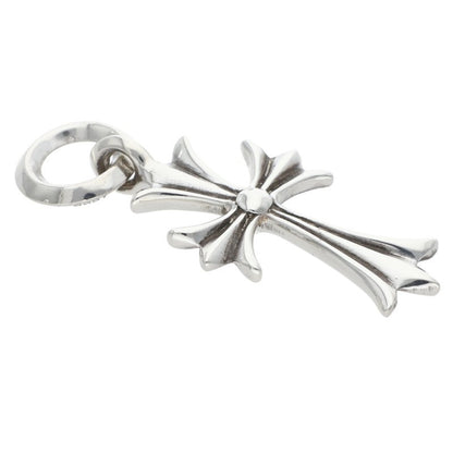 Chrome Hearts 925 Tiny CH Cross Charm Silver