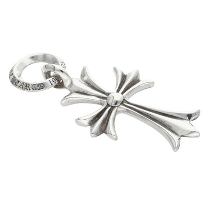 Chrome Hearts 925 Tiny CH Cross Charm Silver