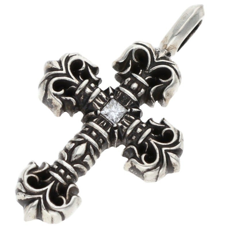 Chrome Hearts Tiny Filigree 1 Diamond Silver Size ONE SIZE