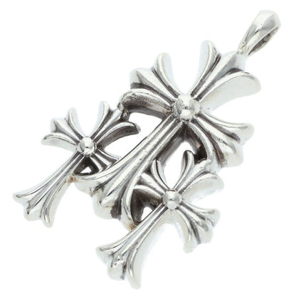 Chrome Hearts Triple CH Cross Small Silver Size ONE SIZE