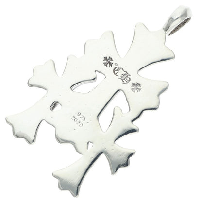Chrome Hearts Triple CH Cross Small Silver Size ONE SIZE