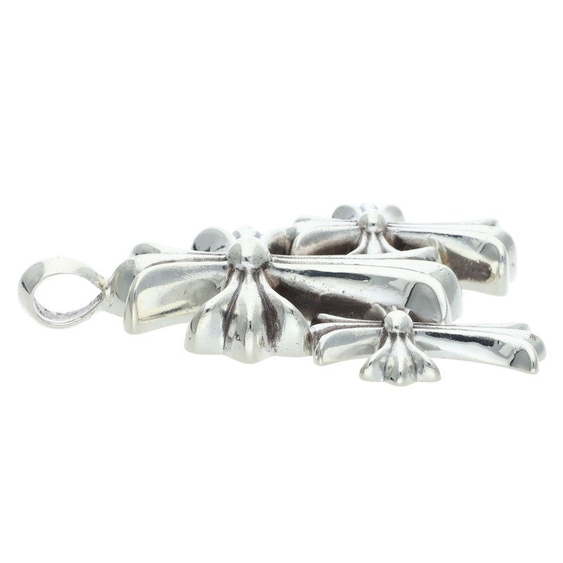 Chrome Hearts Triple CH Cross Small Silver Size ONE SIZE