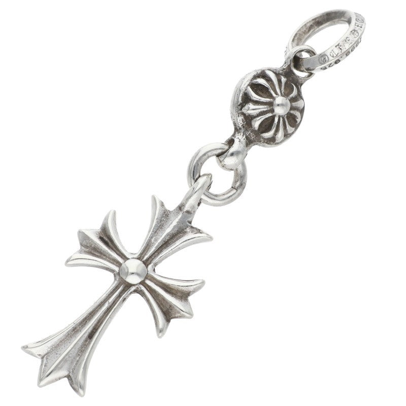 Chrome Hearts 925 Silver 1 Ball Tiny CH Cross Size ONE SIZE