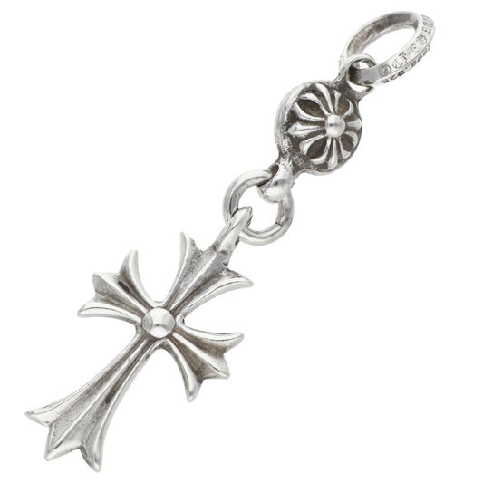 Chrome Hearts 925 Silver 1 Ball Tiny CH Cross Size ONE SIZE