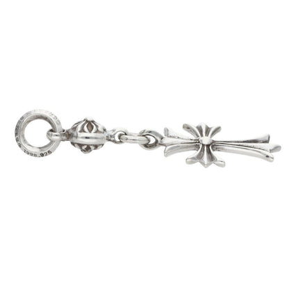 Chrome Hearts 925 Silver 1 Ball Tiny CH Cross Size ONE SIZE