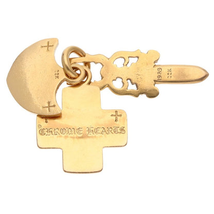 Chrome Hearts 22K Three Trinkets Pave Diamond Size ONE SIZE