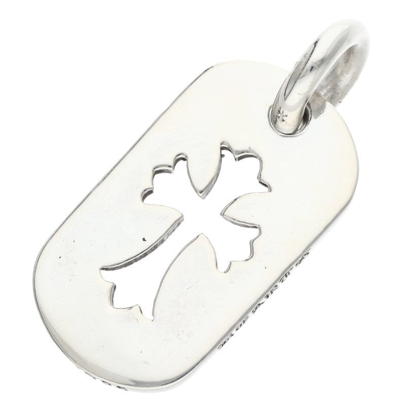 Chrome Hearts Cutout Cross Dog Tag Silver Size ONE SIZE