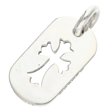 Chrome Hearts Cutout Cross Dog Tag Silver Size ONE SIZE
