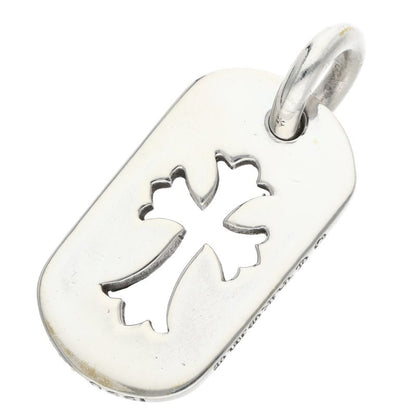 Chrome Hearts Cutout Cross Dog Tag Silver Size ONE SIZE