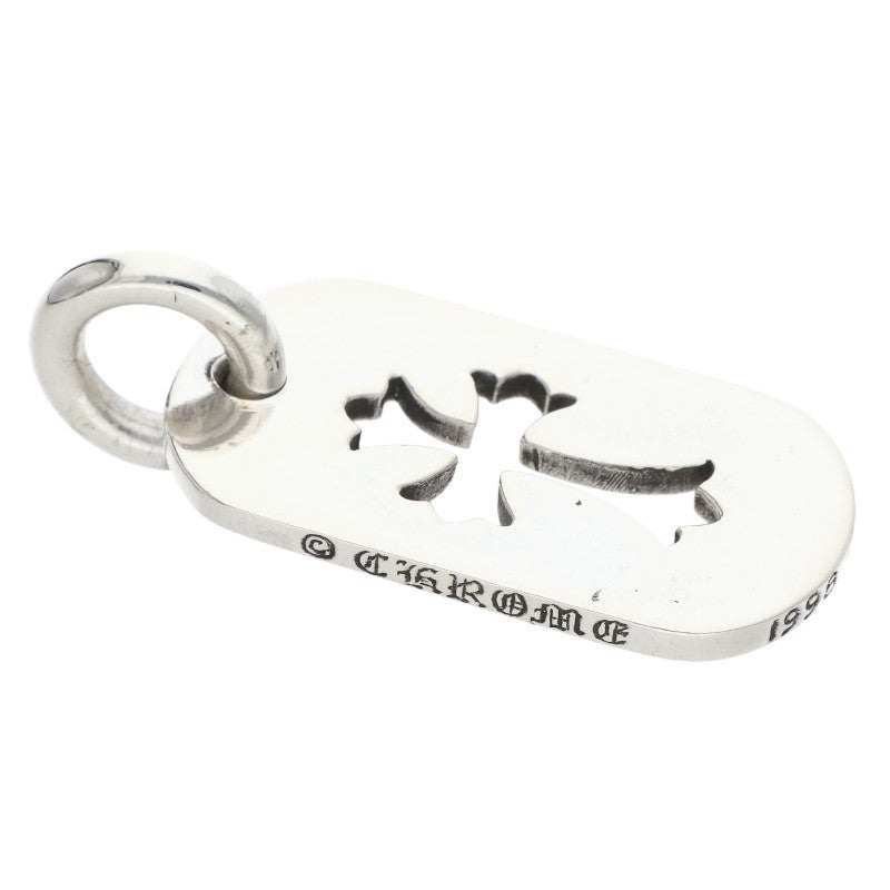 Chrome Hearts Cutout Cross Dog Tag Silver Size ONE SIZE