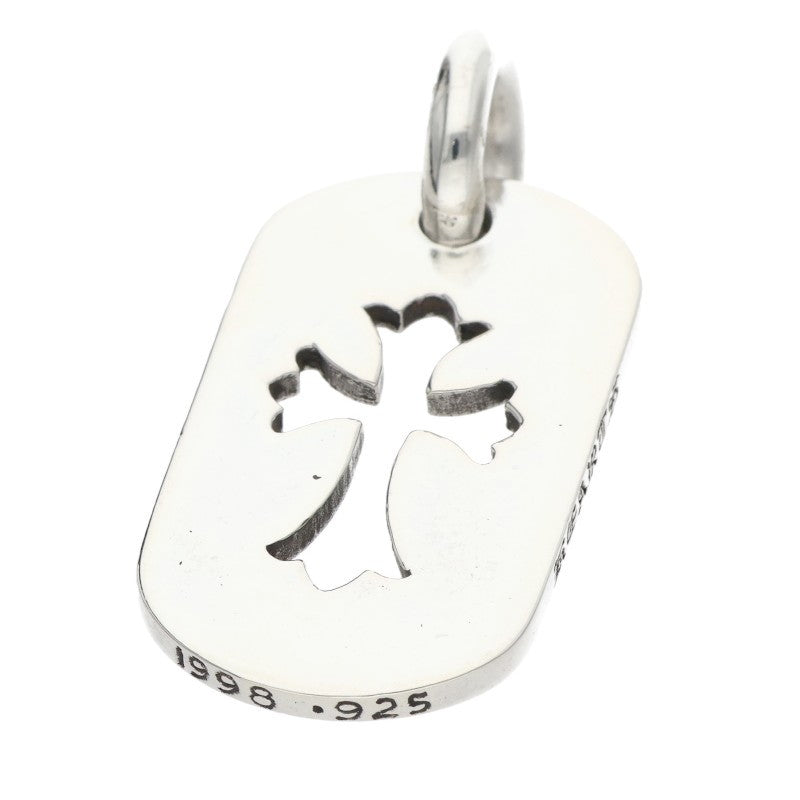 Chrome Hearts Cutout Cross Dog Tag Silver Size ONE SIZE
