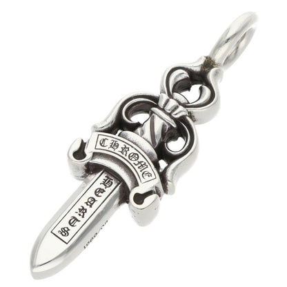 Chrome Hearts Double Dagger Pendant Silver Necklace