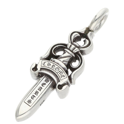 Chrome Hearts Double Dagger Pendant Silver Necklace