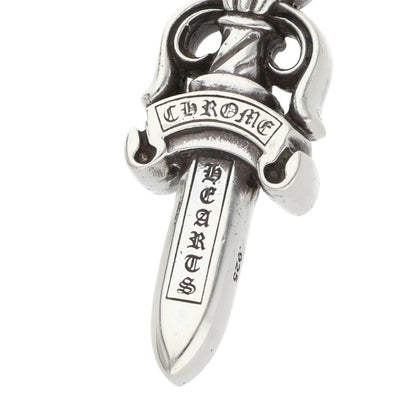 Chrome Hearts Double Dagger Pendant Silver Necklace