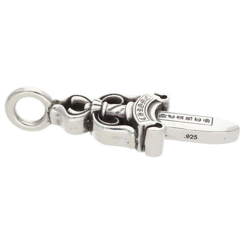 Chrome Hearts Double Dagger Pendant Silver Necklace