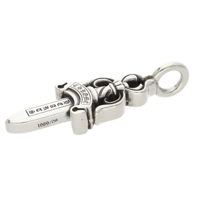 Chrome Hearts Double Dagger Pendant Silver Necklace