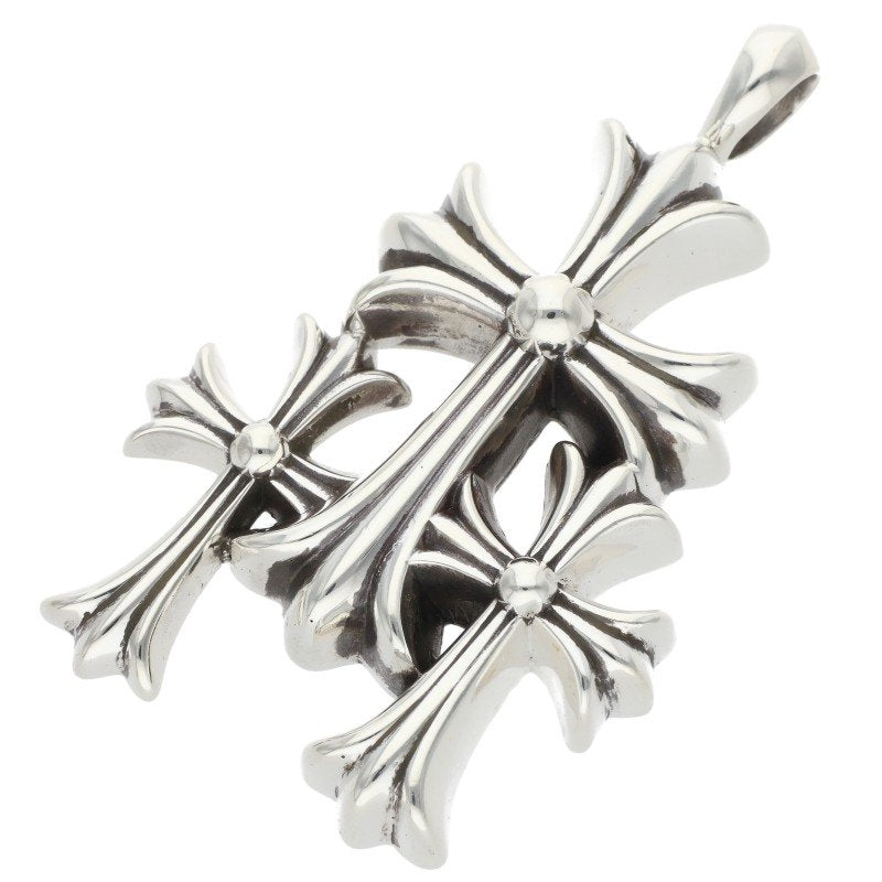 Chrome Hearts Triple CH Cross Small Pendant Size ONE SIZE