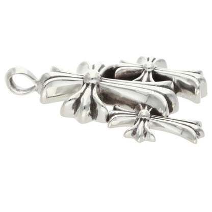 Chrome Hearts Triple CH Cross Small Pendant Size ONE SIZE