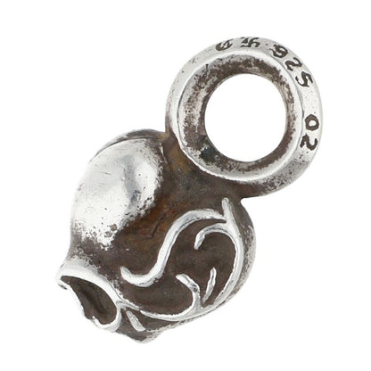 Chrome Hearts #B Stack Heart Charm 925 Silver Size ONE SIZE