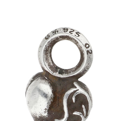 Chrome Hearts #B Stack Heart Charm 925 Silver Size ONE SIZE