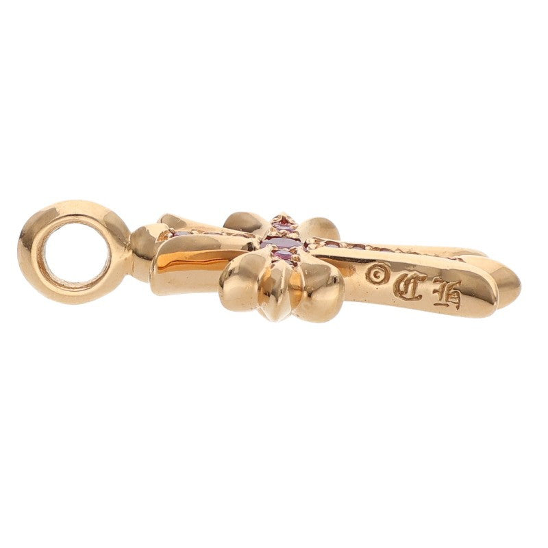 Chrome Hearts 22K Tiny Fat Cross Pave Ruby Size ONE Multi