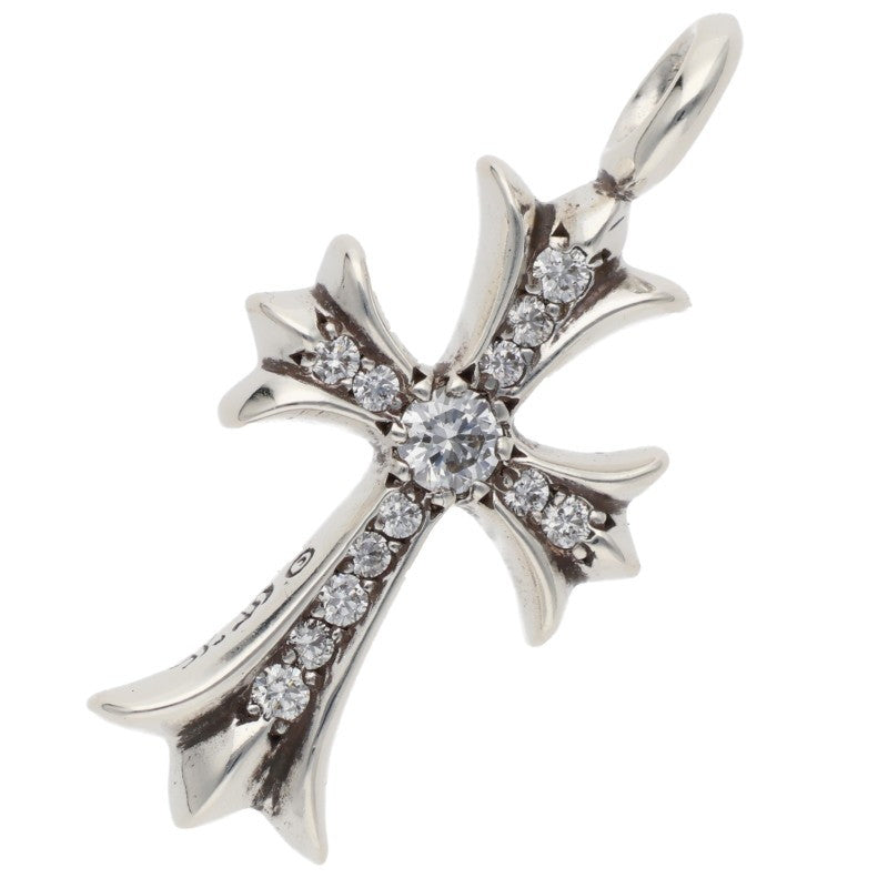 Chrome Hearts 925 Pave Diamond Tiny Fat Cross Size ONE SIZE