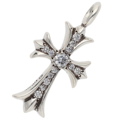 Chrome Hearts 925 Pave Diamond Tiny Fat Cross Size ONE SIZE