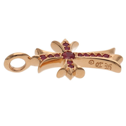 Chrome Hearts 22K Pave Ruby Tiny Fat Cross Size ONE SIZE