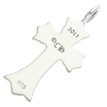 Chrome Hearts Double CH Cross 925 Silver Size ONE SIZE