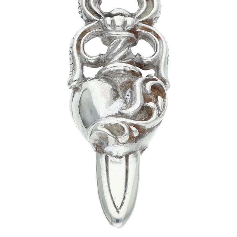 Chrome Hearts Dagger Heart Pendant Sterling Size ONE Silver