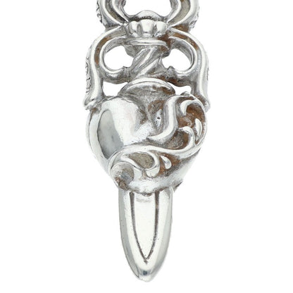 Chrome Hearts Dagger Heart Pendant Sterling Size ONE Silver