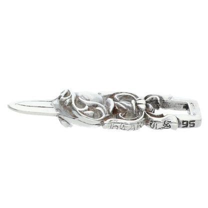 Chrome Hearts Dagger Heart Pendant Sterling Size ONE Silver