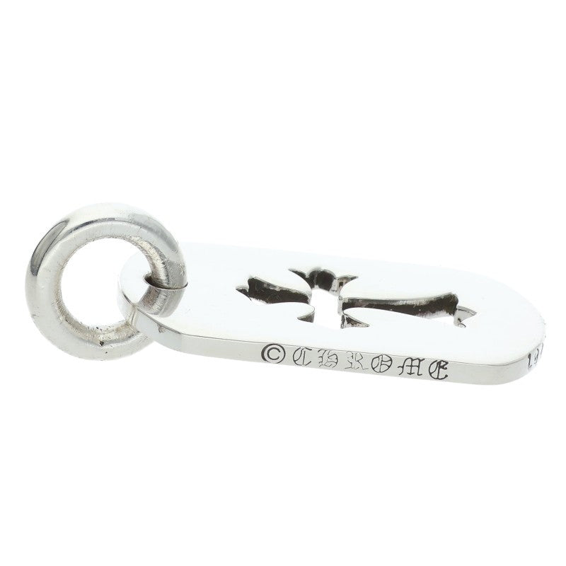 Chrome Hearts Small Cutout Cross Dog Tag 925 Size ONE Silver