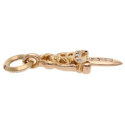 Chrome Hearts 22K #5 Dagger Pave Diamond Charm Size Multi