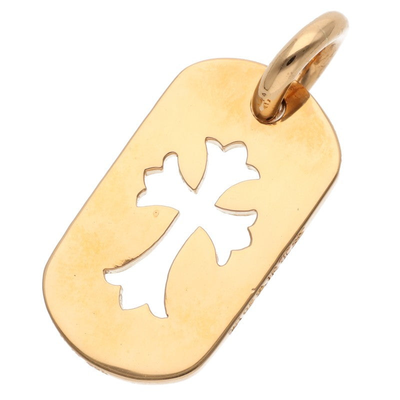 Chrome Hearts Small Dog Tag 22K Yellow Gold Size ONE SIZE