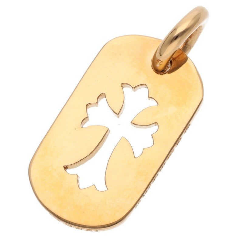 Chrome Hearts Small Dog Tag 22K Yellow Gold Size ONE SIZE