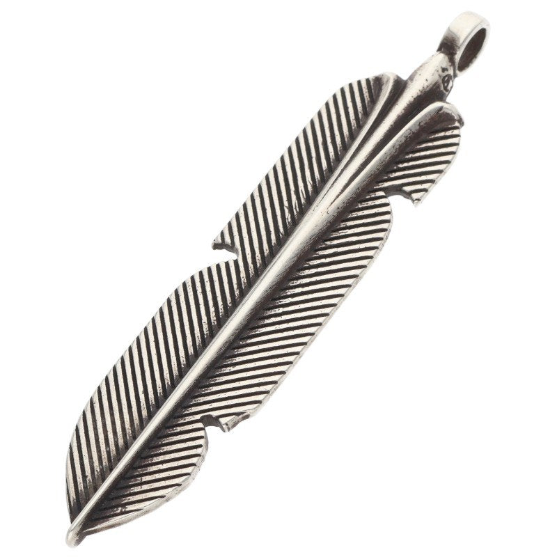 Chrome Hearts Feather 925 Silver Pendant Top Size ONE SIZE