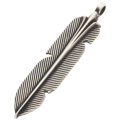 Chrome Hearts Feather 925 Silver Pendant Top Size ONE SIZE
