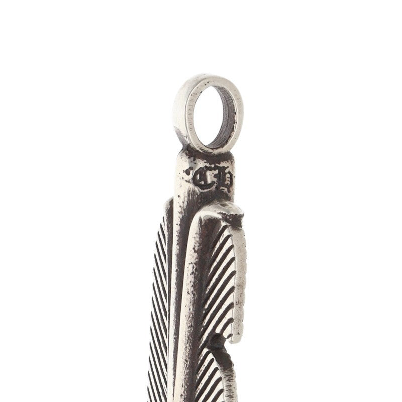 Chrome Hearts Feather 925 Silver Pendant Top Size ONE SIZE
