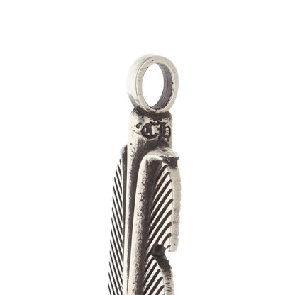 Chrome Hearts Feather 925 Silver Pendant Top Size ONE SIZE