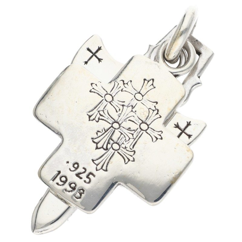 Chrome Hearts Three Trinkets Pendant 925 Size ONE Silver